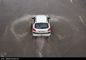 عکس خبري -بارش برف و باران در محورهاي ? استان