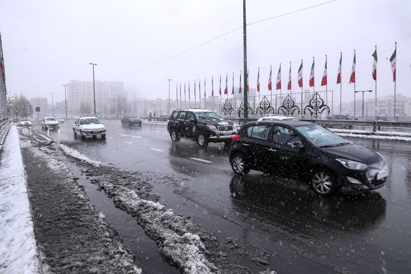 عکس خبري -بارش برف و باران در? استان
