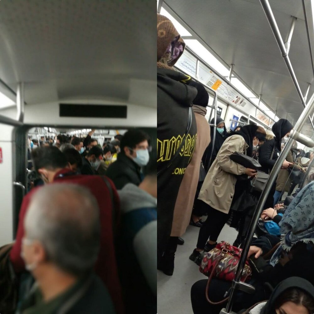 عکس خبري -ببينيد | وضعيت مترو تهران در اولين روز محدوديت هاي شديد کرونايي!