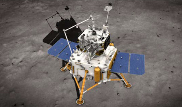 عکس خبري -فضاپيماي چيني روي ماه فرود آمد