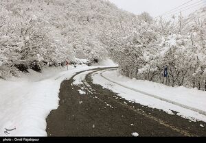 عکس خبري -کاهش ?.? درصدي تردد در جادههاي کشور/ بارش برف و باران در برخي محورهاي برونشهري