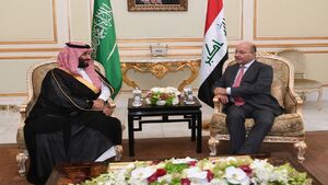 عکس خبري -گفتگوي تلفني بن سلمان با رئيس جمهور عراق