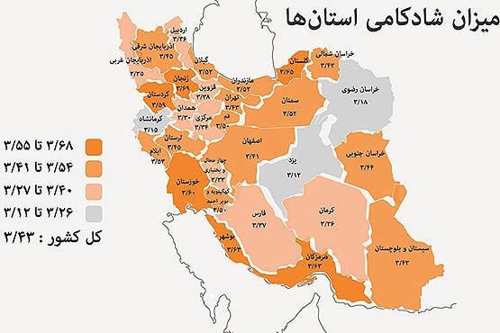 عکس خبري -کهگيلويه و بويراحمد جزو شادترين استان‌هاي ايران/ معرفي 6 استان شاد کشور/ زنجان شادترين استان