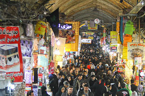 عکس خبري -وضعيت بازار تهران در تعطيلات اجلاس نم 