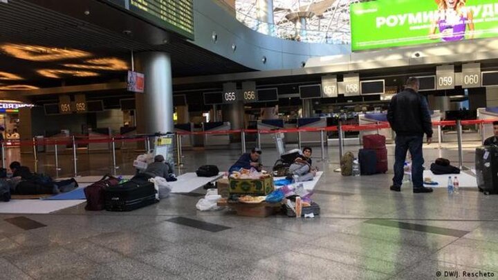 ?? مسافر ايراني در فرودگاه مسکو زمينگير شدند
