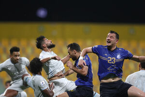 عکس خبري -واکنش بازيکنان الهلال بعد از پيروزي مقابل استقلال