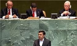 عکس خبري -پخش زنده سخنراني رييس جمهور در صحن علني سازمان ملل متحد