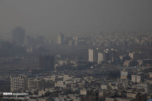 عکس خبري -آلودگي هوا در مناطق پرتردد شهر تهران