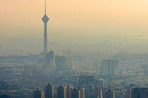 عکس خبري -هواي تهران در مرز آلودگي