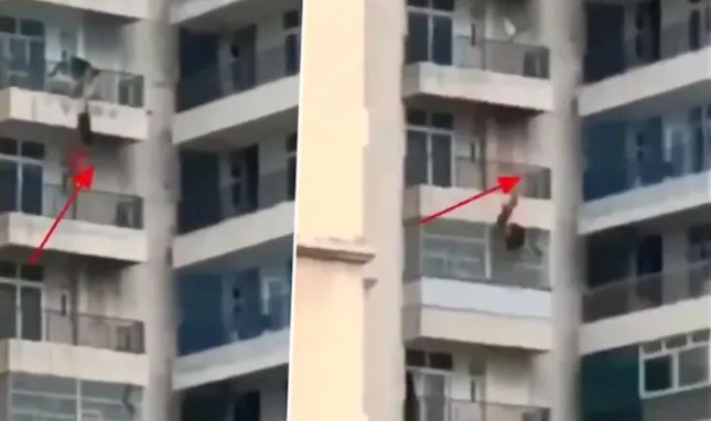سقوط زن از طبقه نهم پس ازمشاجره با همسرش +عکس